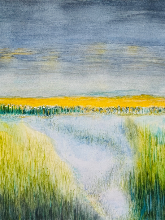 Calming Beauty, Original Watercolor 11 in x 14 in