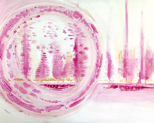 Open to What Is, Original Acrylic on Canvas, 20 in x 28 in