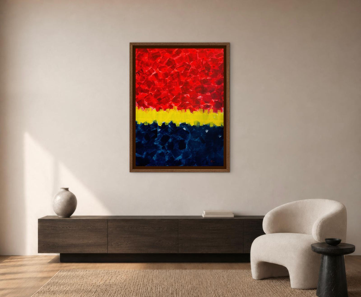Primary Fun, Original Acrylic on Canvas, 30 in x 40 in