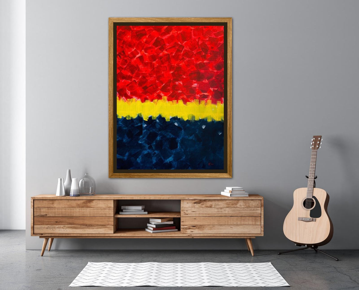 Primary Fun, Original Acrylic on Canvas, 30 in x 40 in