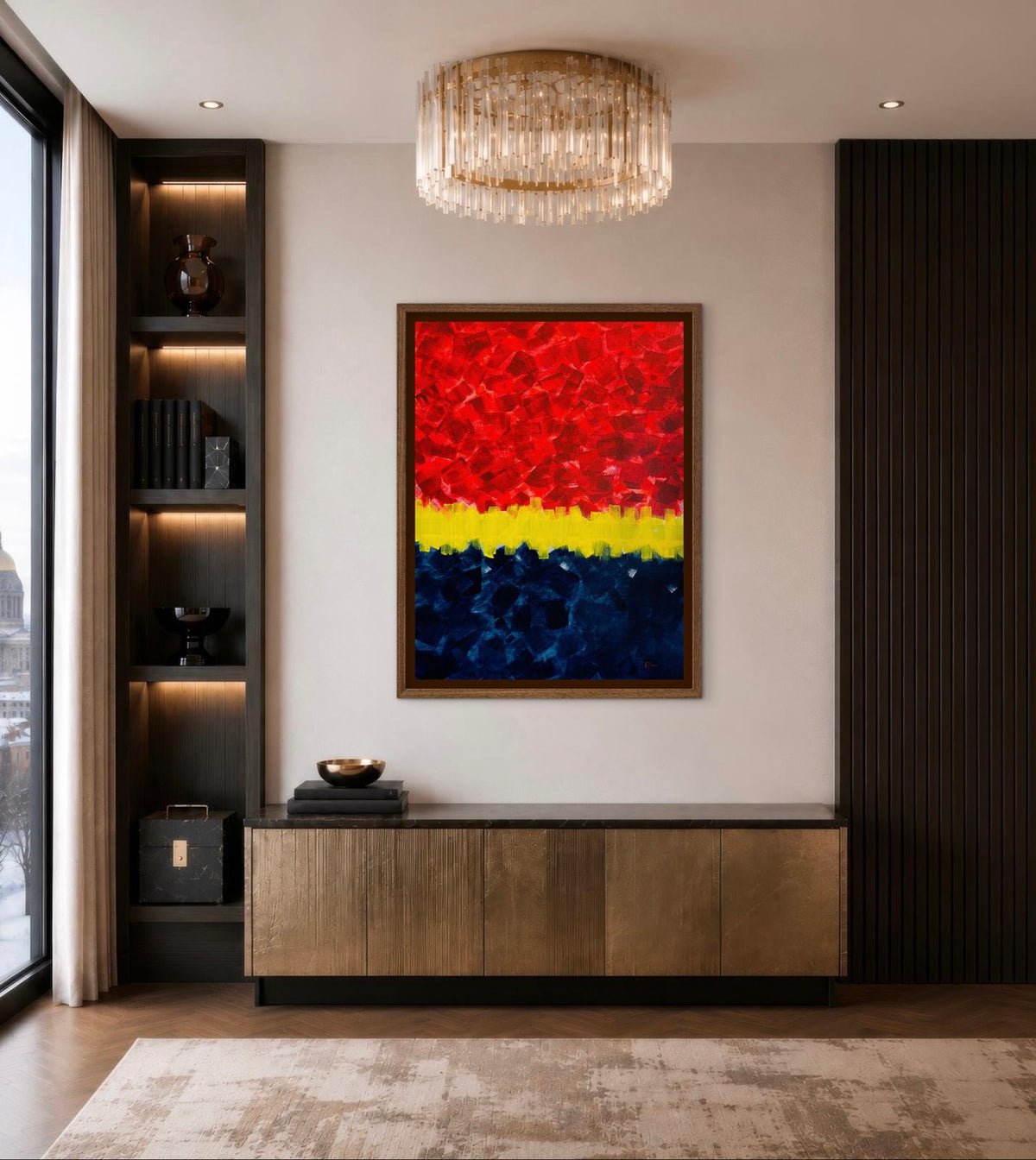 Primary Fun, Original Acrylic on Canvas, 30 in x 40 in