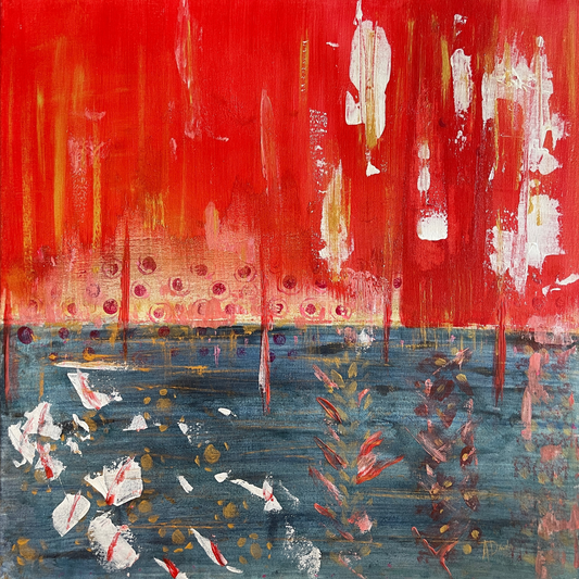 Things Veiled, 2022, Acrylic on Canvas, 20 x 20